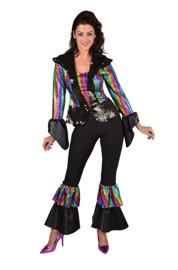 Disco Queen Regenboog  Pak Premium, Ophalen of Verzenden, Nieuw