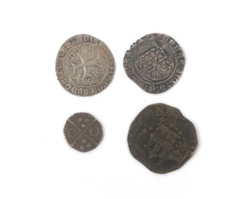 Zilveren munten, Filips II, V, Fernando V, VI, Philip IV