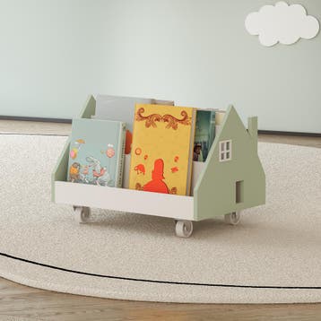 Kinderrek Vipsali mobiel huisvormig 50x33x34 cm mintgroen en, Verzenden, Nieuw