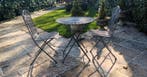 Tuinmeubelset - brocant inklapbaar tuinset - Metaal