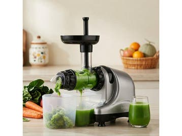 Byzoo Rhino - Slowjuicer - Horizontaal - 1000ML -, Witgoed en Apparatuur, Juicers, Verzenden, Zo goed als nieuw