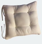 Horsehair Filled Seat cushion  SIIØMANN 40 × 40 cm Chair Pad, Verzenden, Nieuw, Wit, Vierkant
