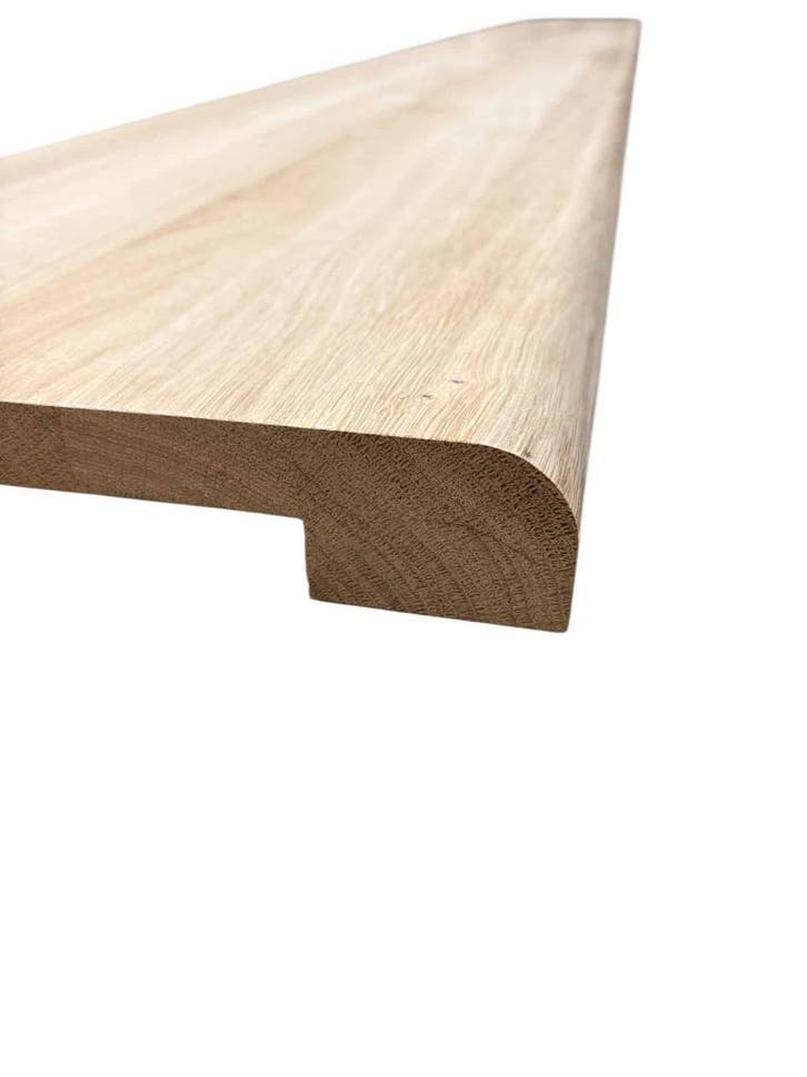 Eiken overzet vensterbanken ronde/rechte hoek, Doe-het-zelf en Verbouw, Hout en Planken, Nieuw, Ophalen of Verzenden