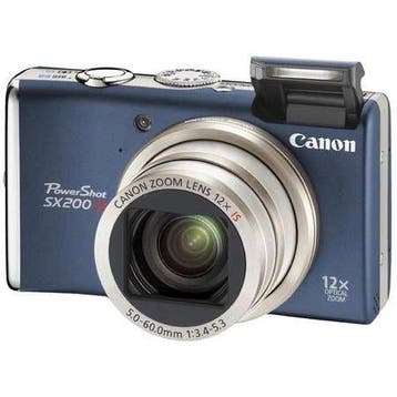 Canon PowerShot SX200 IS Digitale Compact Camera - Blauw, Verzenden, Zo goed als nieuw