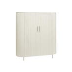 *WOONWINKEL* Tower Living Corbetta Beige Wandkast Met Ribbel, Huis en Inrichting, Kasten | Wandmeubels, Verzenden, Nieuw