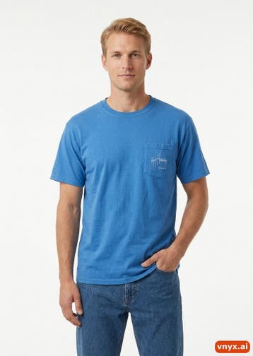 Guy Harvey T-shirts Heren maat L Blauw Vintage, Ophalen of Verzenden, Nieuw, Guy Harvey