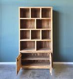 Moderne Boekenkast | Massief teakhout | 120cm breed |, Huis en Inrichting, Kasten | Boekenkasten, 100 tot 150 cm, 200 cm of meer