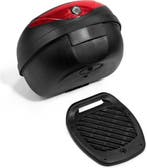 TRESKO® Topkoffer - Motorkoffer - Helmkoffer - 24L - Zwart, Verzenden, Zo goed als nieuw