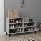 vidaXL Schoenenkast 102x36x60 cm bewerkt hout betongrijs, Verzenden, Nieuw