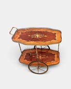 Serveerwagen - Hout, Messing