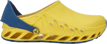 Scholl Evoflex Tpr - maat 36 - Unisex Clogs - Geel/Blauw, Verzenden, Nieuw