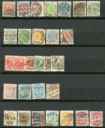 Denemarken, Finland, Faeröer, Åland 1860/2000 - Uitgebreide, Gestempeld
