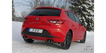 FOX Seat Leon 5F - starre achteras einddemper uitgang rechts, Verzenden, Nieuw