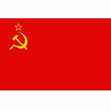 Russische vlag, vlag Rusland hamer en sikkel, Nieuw