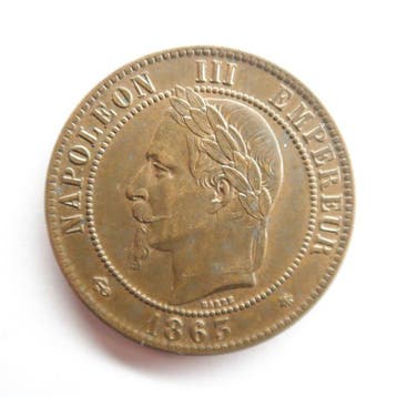 Frankrijk. Napoléon III. 10 Centimes 1863-A, Paris (Zonder