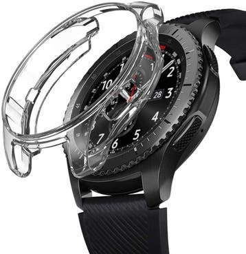 DrPhone Samsung Galaxy Watch S3 / 46mm Plating TPU Case - Tr, Sieraden, Tassen en Uiterlijk, Smartwatches, Verzenden, Nieuw