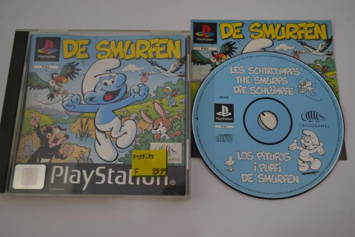 De Smurfen (PS1 PAL), Spelcomputers en Games, Games | Sony PlayStation 1, Zo goed als nieuw, Verzenden