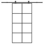 vidaXL Schuifdeur met beslag 102,5x205 cm ESG-glas en, Verzenden, Nieuw