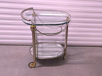 Trolley - metaal en messing - Barwagen, Nieuw