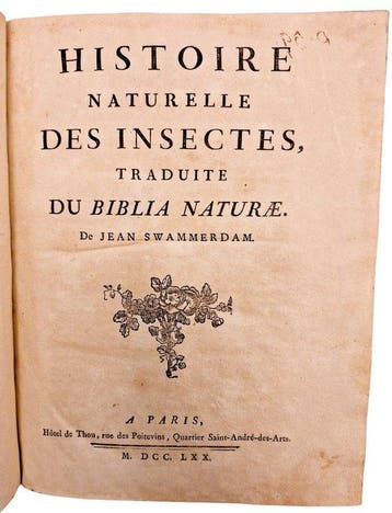 Swammerdam - Histoire Naturelle des Insectes [Biblia