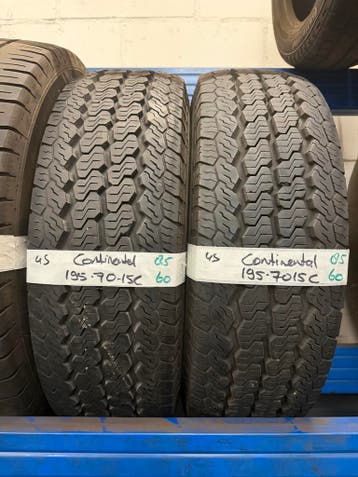 195-70-15C Continental ALL SEASON 8.5mm BUSBANDEN 195 70 15C, Ophalen, 15 inch, All Season, Band(en)
