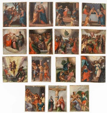 Flemish School (XVII) - The Fifteen Mysteries of the Rosary