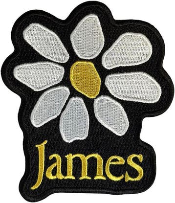 James - Yellow Logo White Daisy patch officiële merchandise, Ophalen of Verzenden, Nieuw, Kleding
