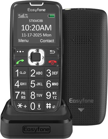 Easyfone Prime A6 Senioren Mobiele Telefoon - Zwart, Ophalen of Verzenden, Nieuw