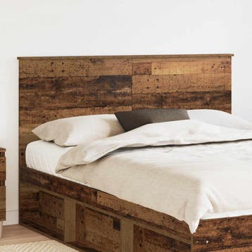 vidaXL Hoofdbord met hoofdeinde Oud Hout 150 cm Bewerkt hout, Verzenden, Nieuw, Bruin, Hout
