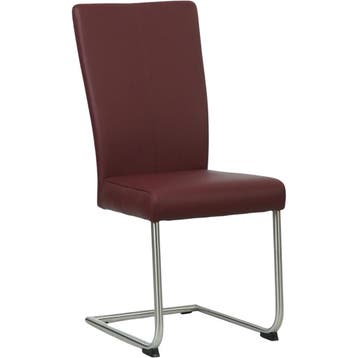 Leren eetkamerstoel Dry - Toledo Bordeaux (donkerrood) -, Huis en Inrichting, Stoelen, Nieuw, Leer, Ophalen of Verzenden, Modern