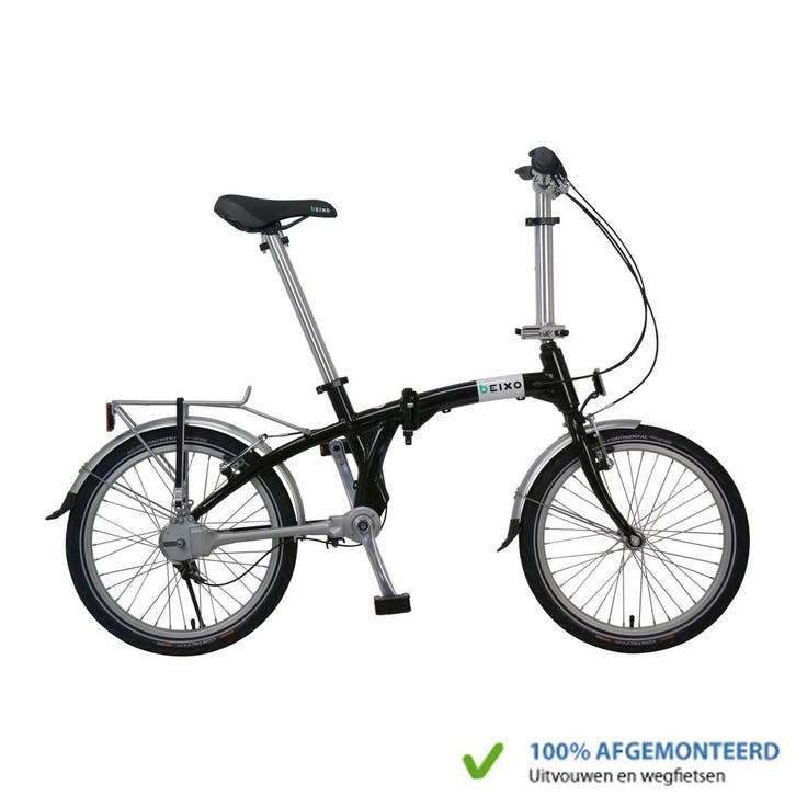 Beixo Vouwfiets Compact met cardanas Zwart, Fietsen en Brommers, Fietsen | Vouwfietsen, Nieuw