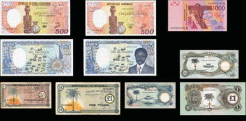 Wereld. - 10 Banknotes - 1967/2003 (Zonder minimumprijs), Postzegels en Munten, Bankbiljetten | Europa | Niet-Eurobiljetten