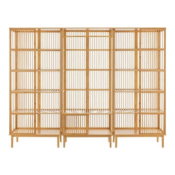 [en.casa] Halmeubelset 1x Vemb en 2x Trundholm bamboe, Verzenden, Nieuw