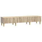 vidaXL TV-kast 147 x 34,5 x 30 cm Sonoma Eiken Bewerkt hout, Minder dan 50 cm, Verzenden, Nieuw, Minder dan 100 cm