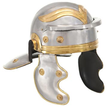 vidaXL Soldatenhelm Romeins replica staal zilverkleurig, Verzenden, Nieuw