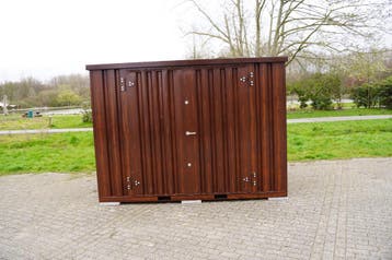 Goedkope | Zeecontainer| 10ft | Houtstijl | Demontabel|op=op