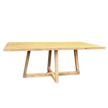 Stel uw rechthoekige tafel samen -  240x100 cm Houten, Ophalen of Verzenden, Nieuw