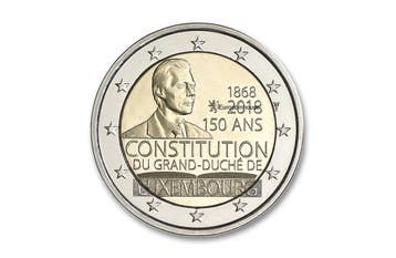 2 euro 150 jaar Grondwet 2018 - Luxemburg, Verzenden