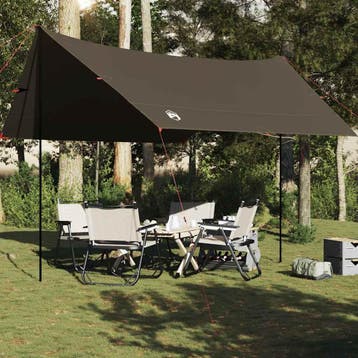 vidaXL Kampeerluifel waterdicht 462x306x211 cm bruin, Verzenden, Nieuw, Tot en met 2