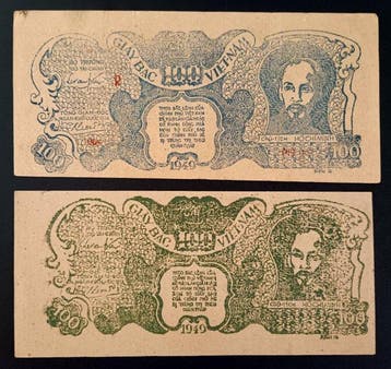 Vietnam. - 2 x 100 Dong - 1949 (Zonder minimumprijs)