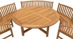 Ronde Tuinbank - Teak - Rond 200cm, Verzenden, Nieuw
