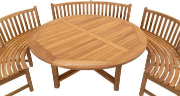 Ronde Tuinbank - Teak - Rond 200cm, Tuin en Terras, Tuinsets en Loungesets, Verzenden, Nieuw