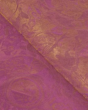 Jacquard Zijde Paisley Roze, Nieuw, Roze