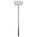 vidaXL Tuinlantaarn met 3 peertjes 220 cm, Tuin en Terras, Buitenverlichting, Verzenden, Nieuw, Rvs, Staande lamp