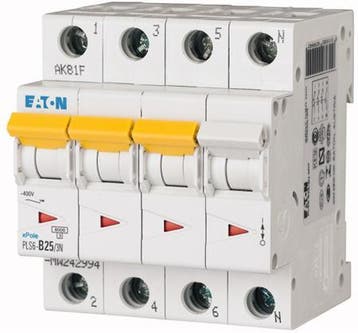 Eaton krachtgroep / 3-polig + nul, C25A / PLS6-C25/3N-MW /, Ophalen of Verzenden, Nieuw