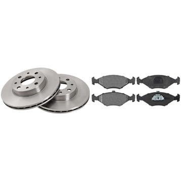 Voordeelpakket remschijven & remblokken FIAT Palio 1.4 Voorz, Verzenden, Nieuw, Fiat