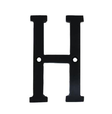 Letter H Klein IJzer zwart 75 mm, Verzenden, Nieuw