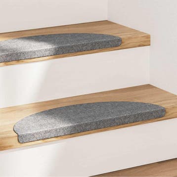 vidaXL Trapmatten zelfklevend 15 st 56x17x3 cm grijs, Verzenden, Nieuw