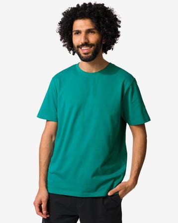 HEMA Heren T-shirt regular fit lichtgroen laag geprijsd, Kleding | Heren, Verzenden, Nieuw