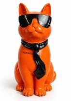Daluxe Art - 1999 • Hermès Cat – Orange Edition, Antiek en Kunst